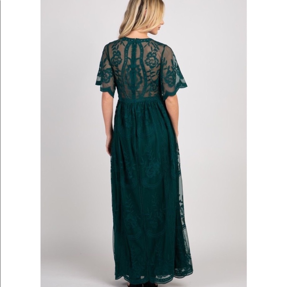 ✨2X HP✨Emerald Green Maternity Dress - Picture 3 of 10